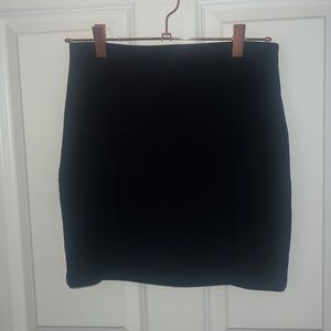 Express Velvet Black Mini Skirt size XS